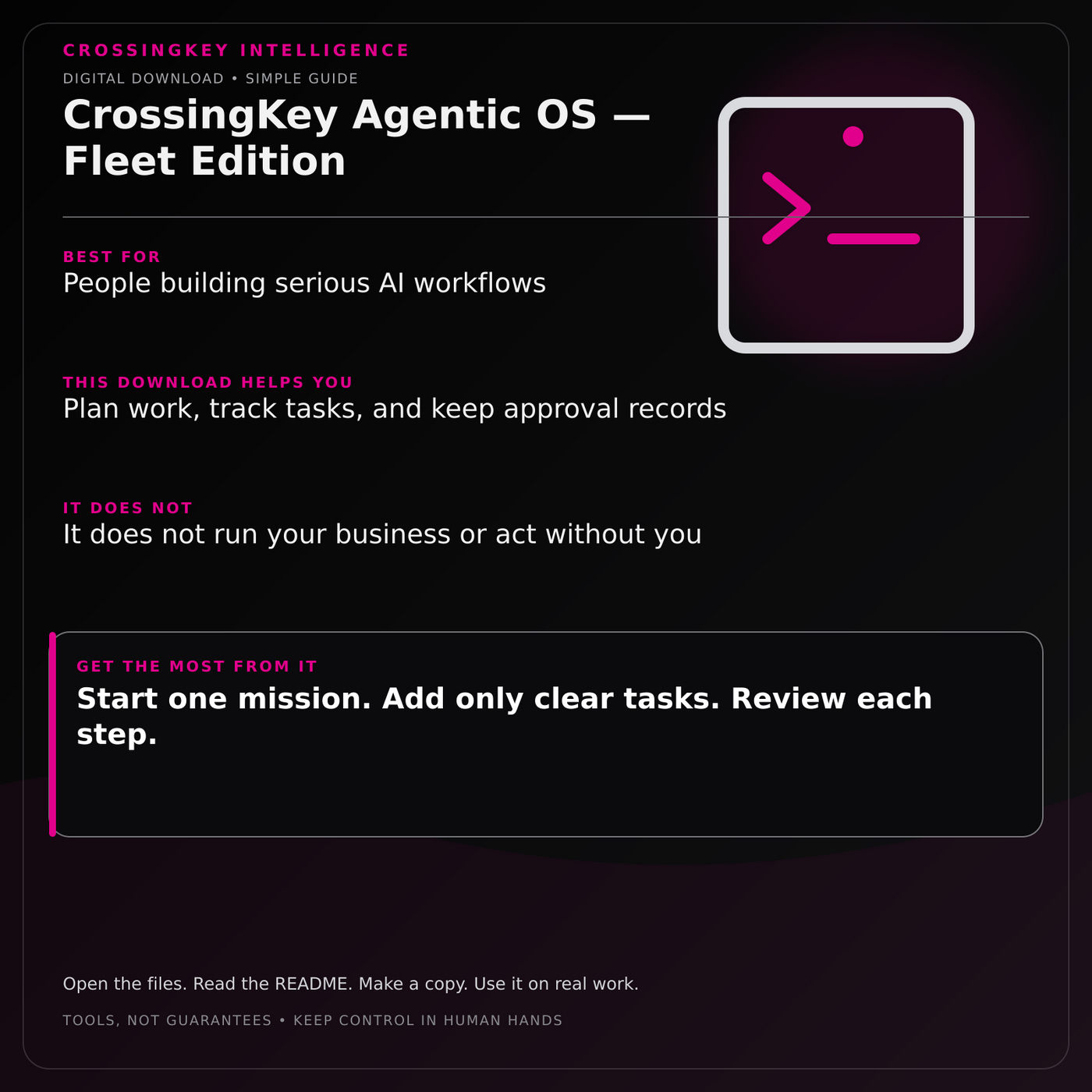 CrossingKey Agentic OS — Fleet Edition — CrossingKey buyer guide