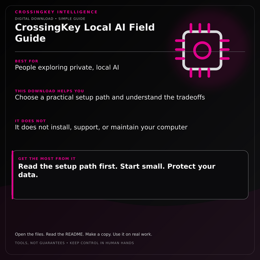 CrossingKey Local AI Field Guide — CrossingKey buyer guide